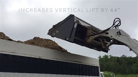 skid steer self loading dump truck|High Dump Bucket Attachment • Virnig Mfg .